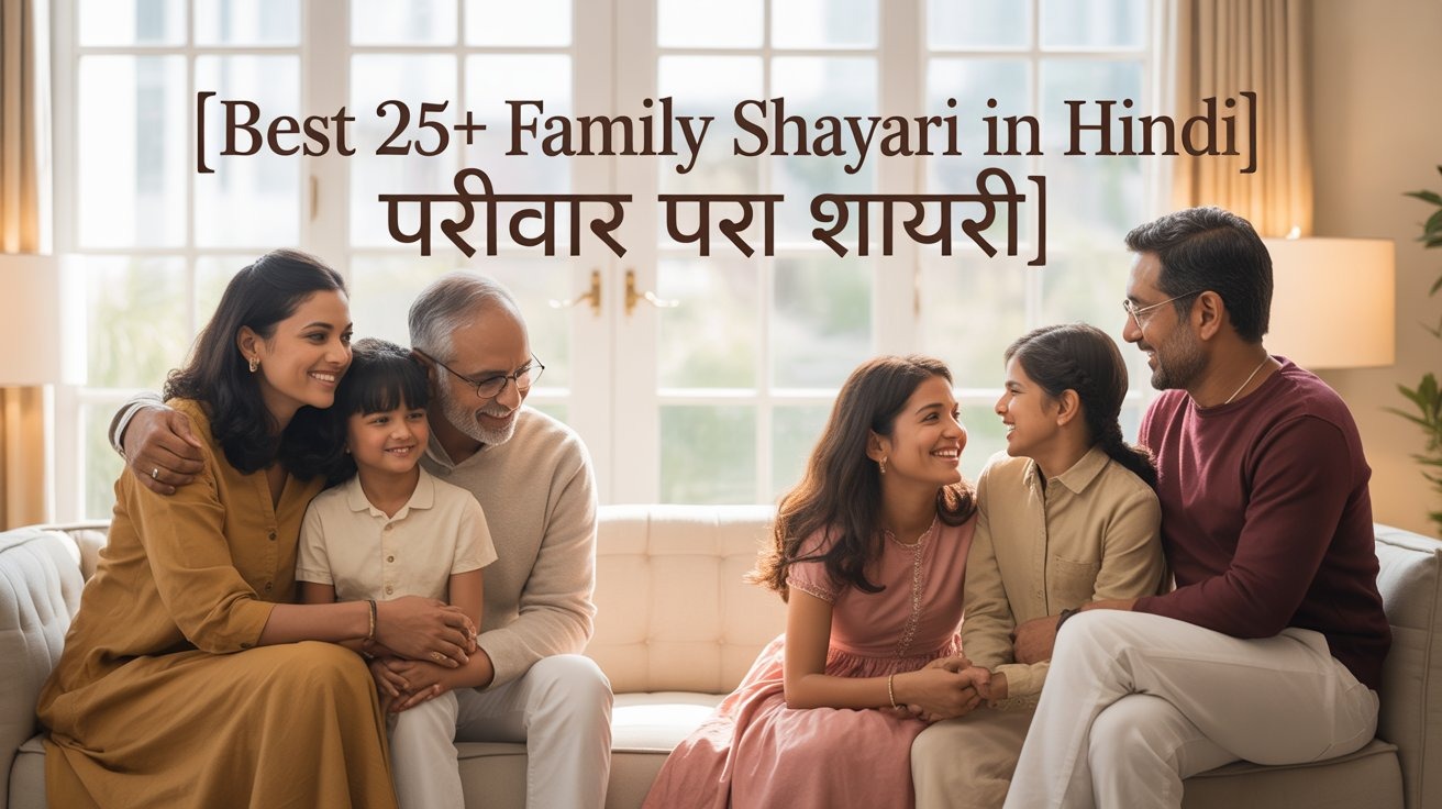 Best 25+ Family Shayari in Hindi | परिवार पर शायरी