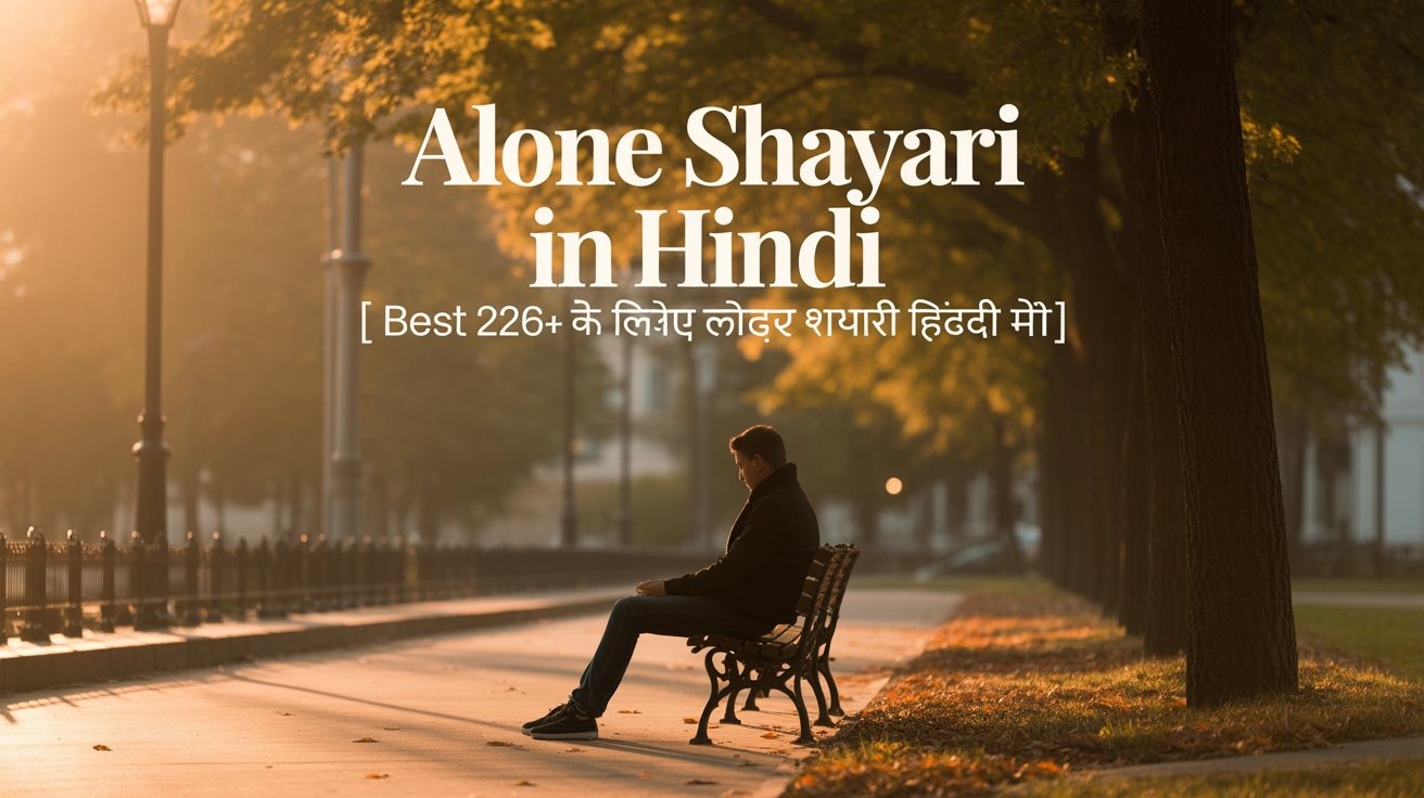 Alone Shayari In Hindi | Best 226+ अकेलेपन के लिए शायरी हिंदी में