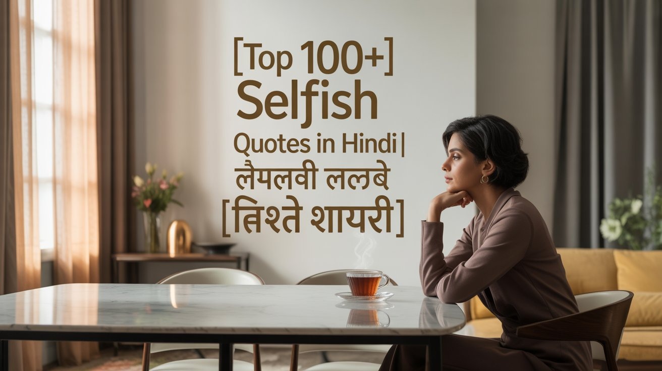 Top 100+ Selfish Quotes in Hindi | स्वार्थी लोग मतलबी रिश्ते शायरी