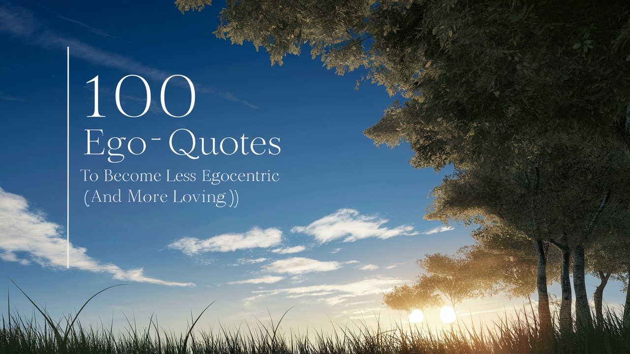 100 Ego Quotes To Become Less Egocentric (And More Loving)