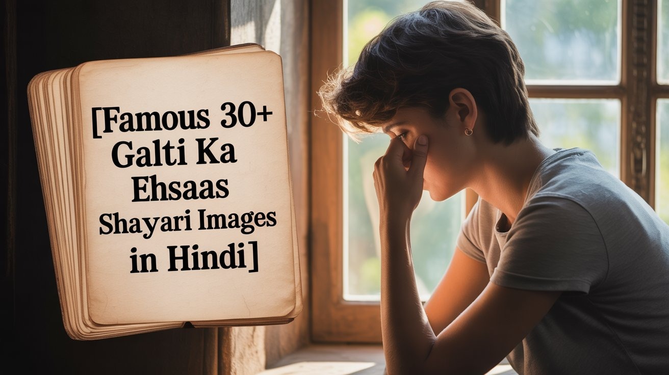 Famous 30+ Galti Ka Ehsaas Shayari images in Hindi