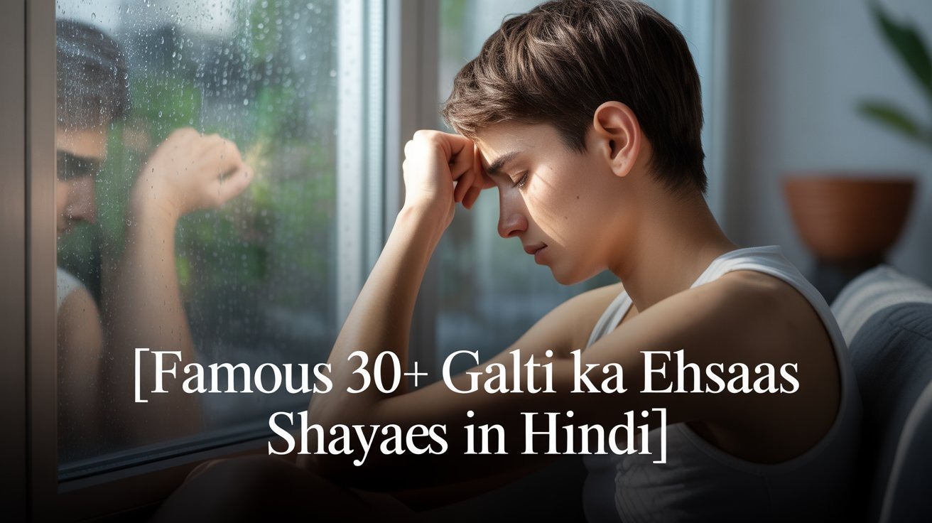 Famous 30+ Galti Ka Ehsaas Shayari images in Hindi
