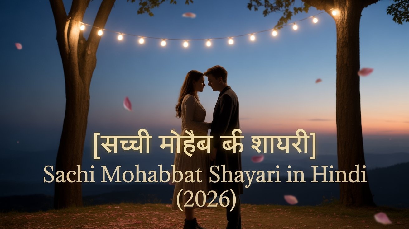 सच्ची मोहब्बत की शायरी | Sachi Mohabbat Shayari in Hindi(2026)