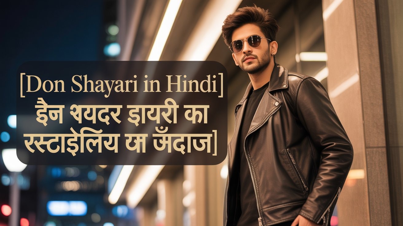 Don Shayari in Hindi | दमदार डॉन शायरी का स्टाइलिश अंदाज़