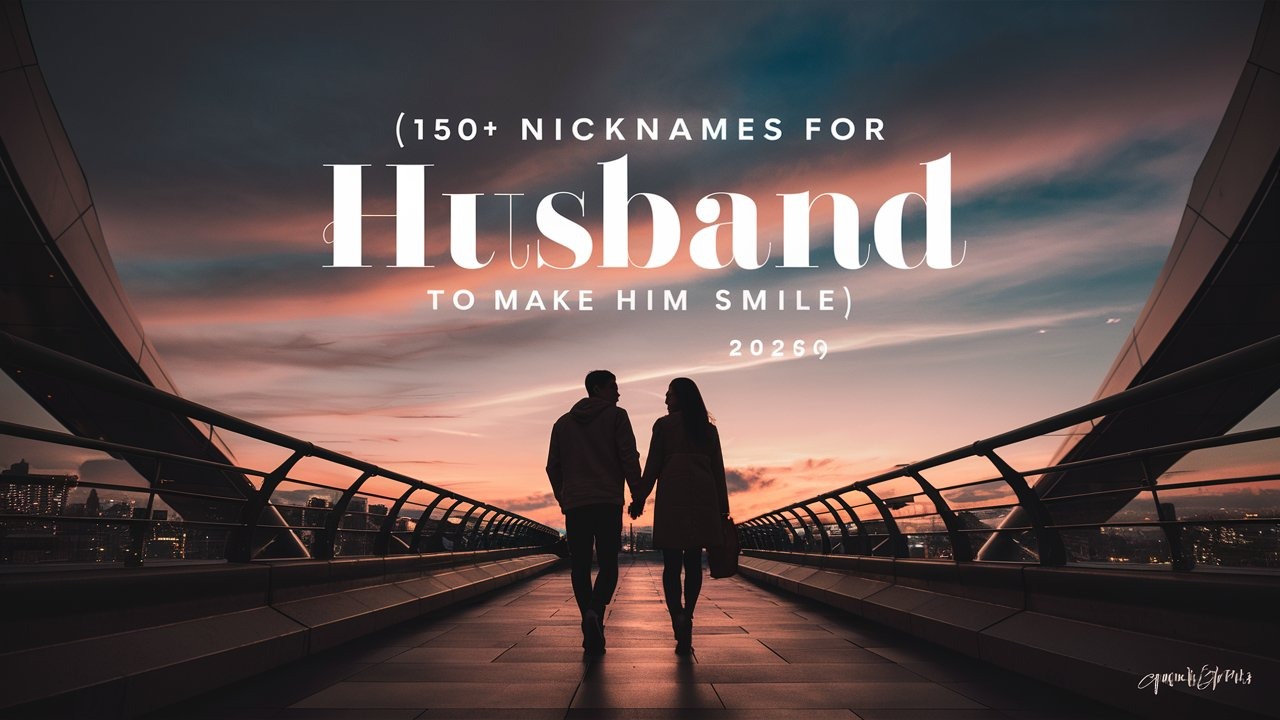 150+ Nicknames for Husband To Make Him Smile(2026)