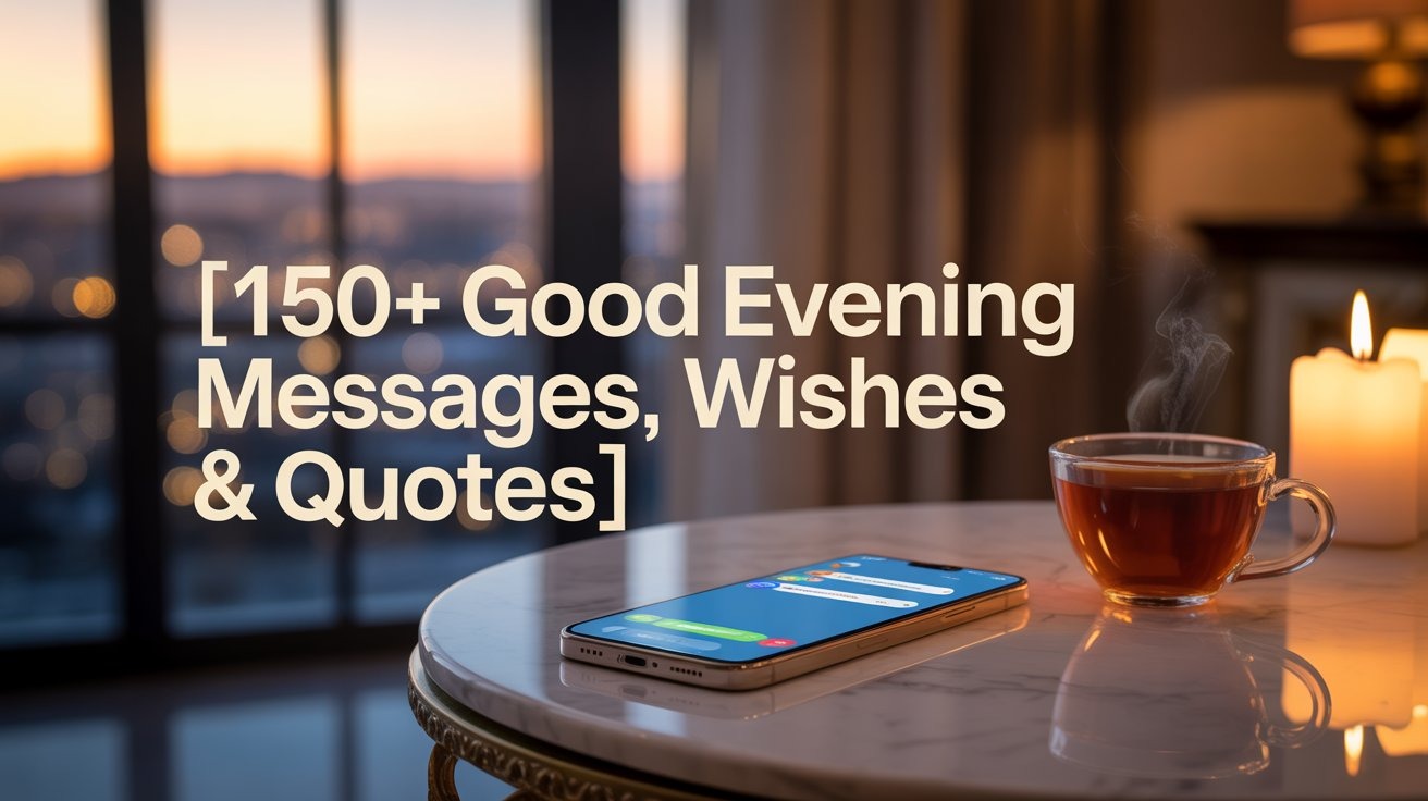 150+ Good Evening Messages, Wishes & Quotes
