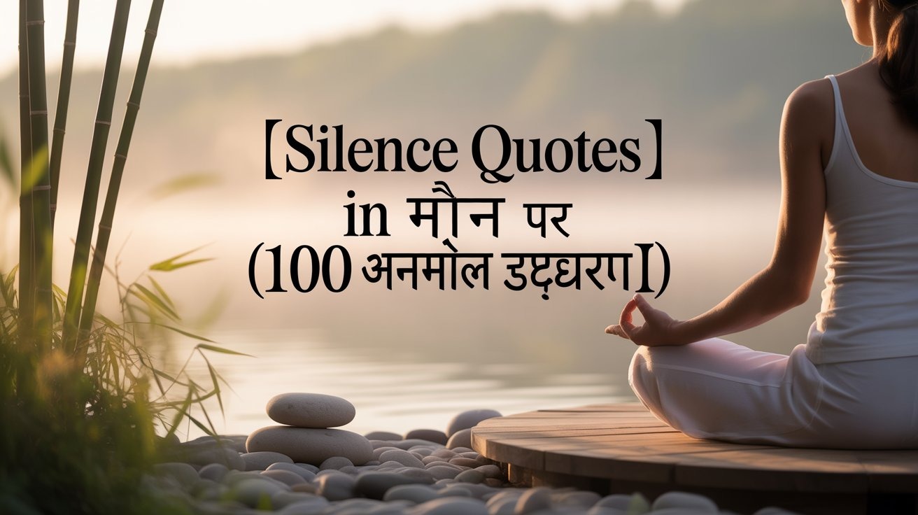 Silence Quotes in Hindi मौन पर (100 अनमोल उद्धरण)