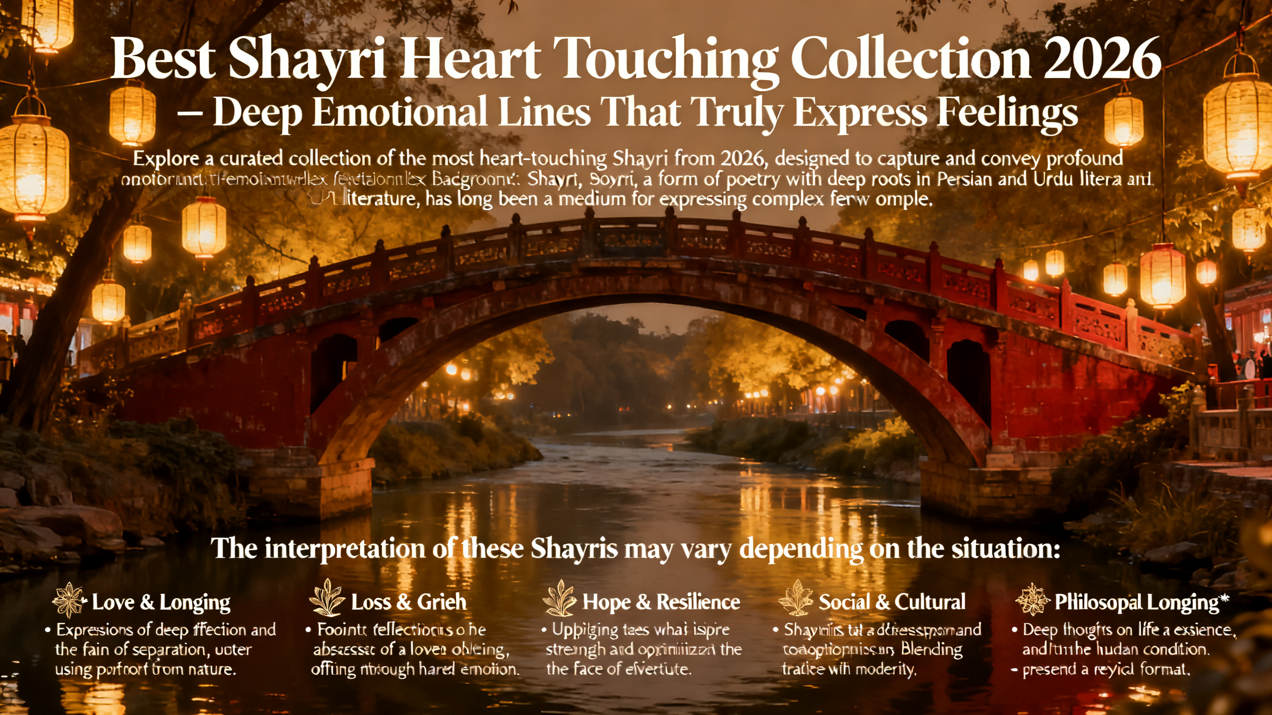 Best Shayri Heart Touching Collection 2026 – Deep Emotional Lines That Truly Express Feelings
