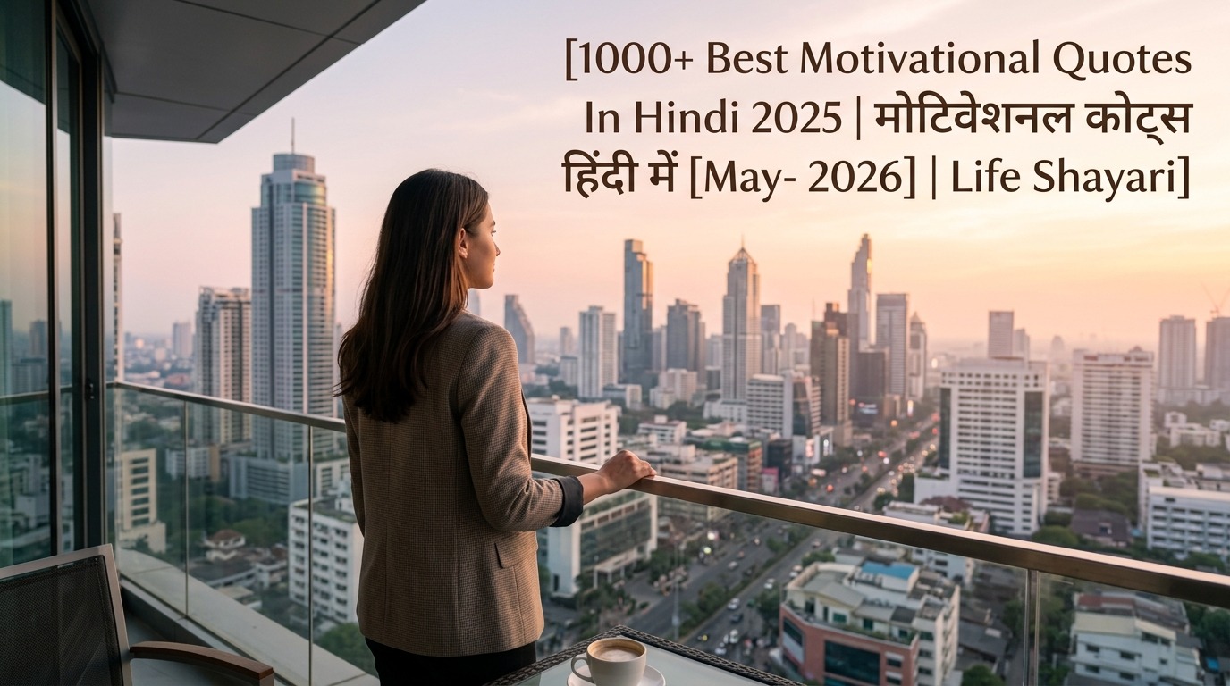 1000+ Best Motivational Quotes In Hindi 2025 | मोटिवेशनल कोट्स हिंदी में [May- 2026] | Life Shayari