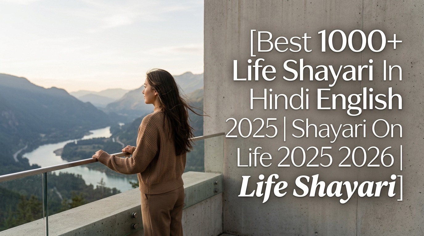 Best 1000+ Life Shayari In Hindi English 2025 | Shayari On Life 2025 2026 | Life Shayari