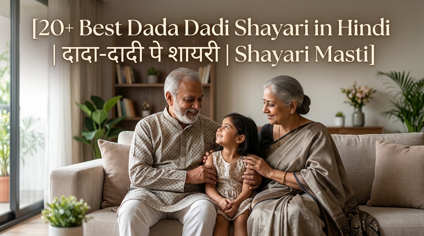 20+ Best Dada Dadi Shayari in Hindi | दादा-दादी पे शायरी | Shayari Masti