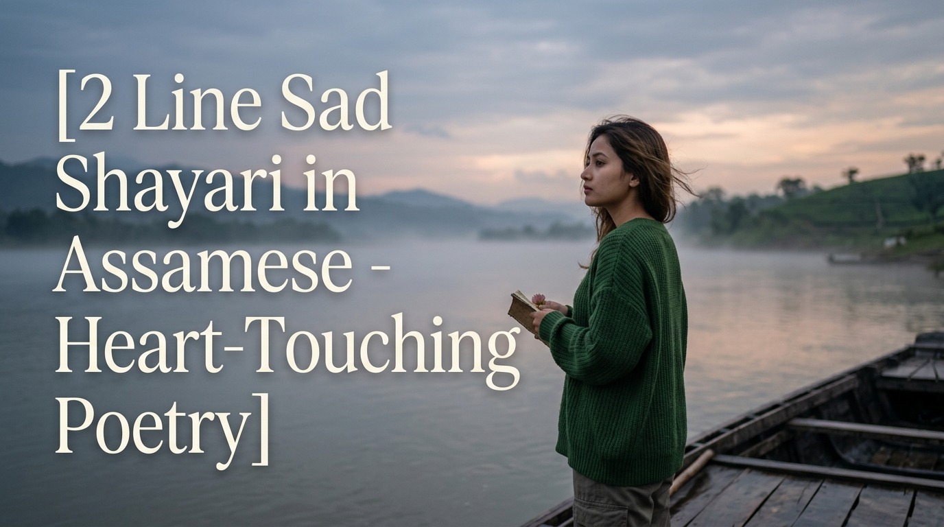 2 Line Sad Shayari in Assamese - Heart-Touching Poetry