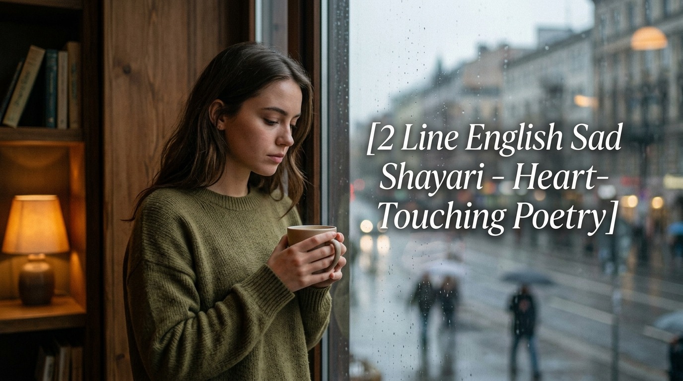 2 Line English Sad Shayari - Heart-Touching Poetry
