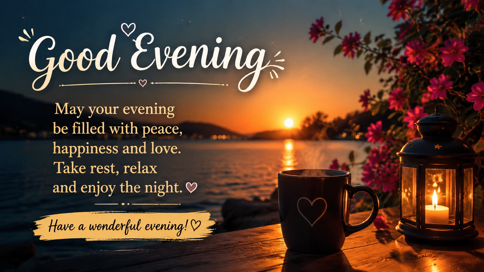 Good Evening Messages: 500+ Sweet, Romantic, Heart-Touching & Inspirational Wishes