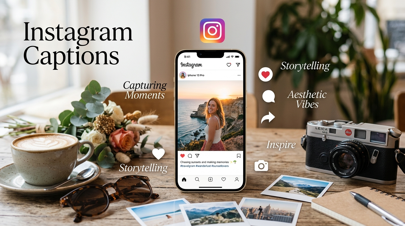 Instagram Captions (121–160): 40 Creative, Trendy & Engaging Captions for Every Post