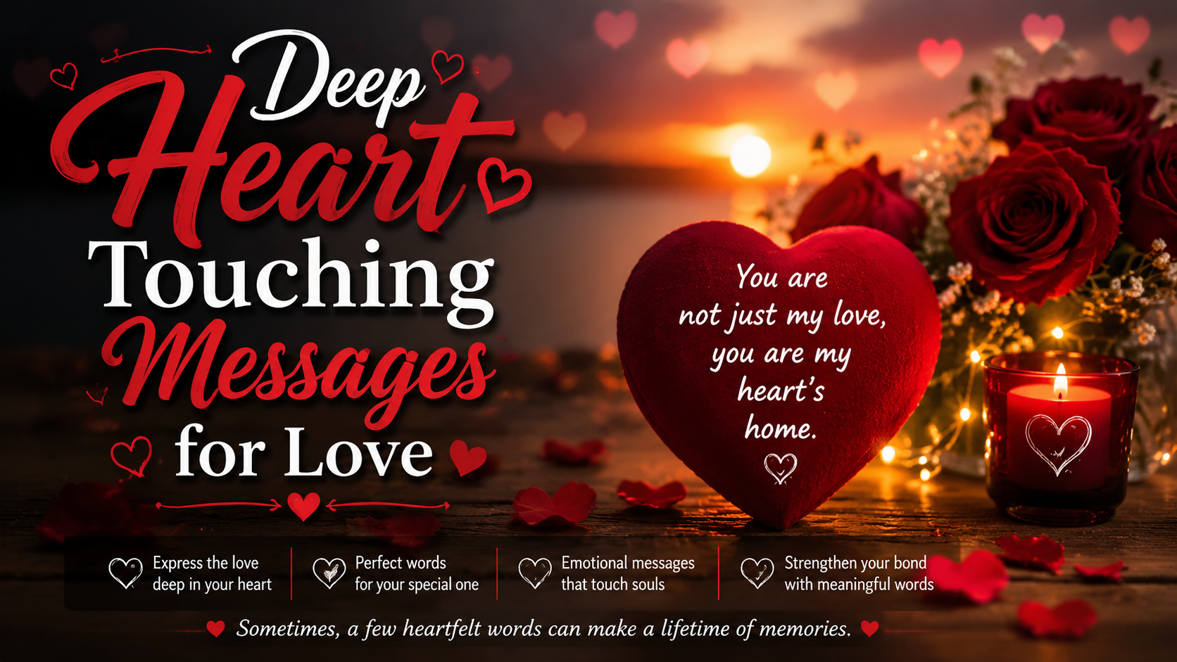 Heart Touching Messages: 500+ Emotional Words to Express Love, Care & Deep Feelings